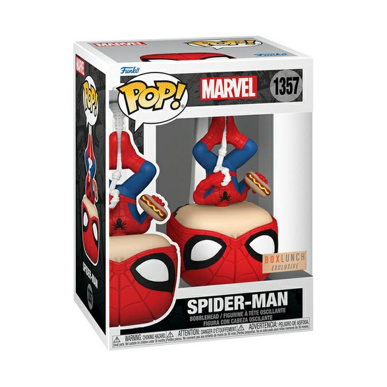 Funko POP! (77388) Spider-Man with Hot Dog (Upside Down)(1357)(Exclusive) Marvel