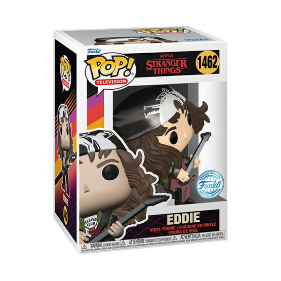 Funko POP! (76101) Eddie with Guitar (Metallic)(1462)TV Stranger Things Season4