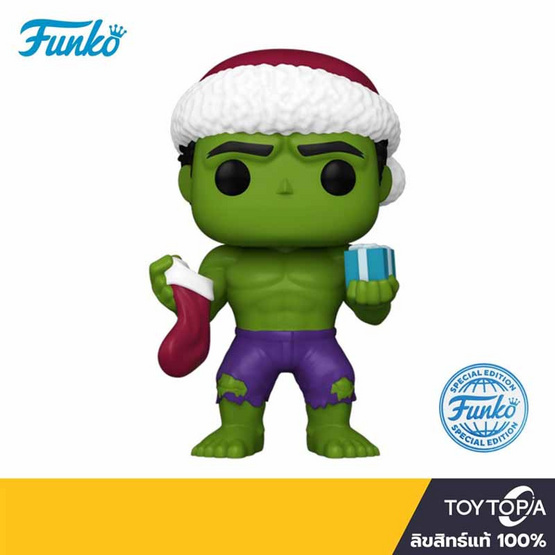 Funko POP! (74731) - Hulk (Exclusive) POP! Marvel: Holiday