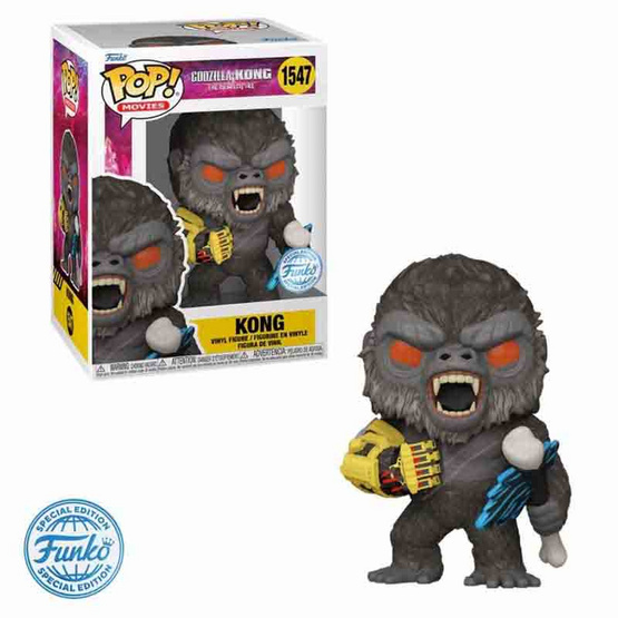 Funko POP! (76694) - Kong with Battle Pose (Exclusive) POP! Movies: Godzilla x Kong The New Empire