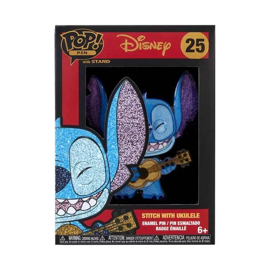 Funko POP! (WDPP0070) - Stitch with Ukulele POP! Pin: Lilo & Stitch by Loungefly