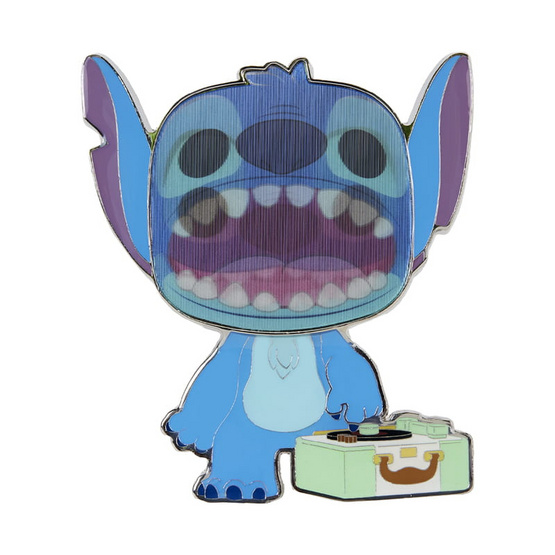 Funko POP! (WDPP0072) - Stitch with Record Player POP! Pin: Lilo & Stitch by Loungefly