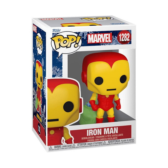 Funko POP! (72188) - Iron Man with Gifts Bag (1282) POP! Marvel: Holiday