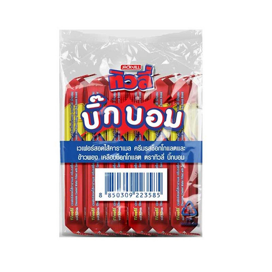 ทิวลี่ บิ๊กบอมสอดไส้คาราเมลข้าวพอง 20 กรัม (แพ็ก 12 ชิ้น)