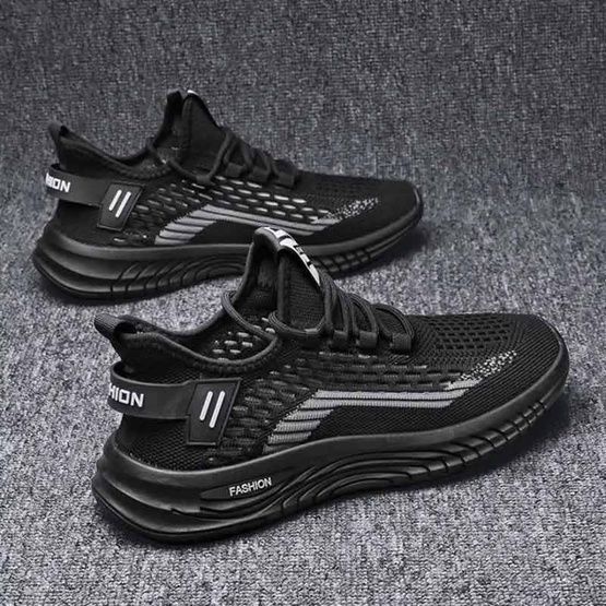 DAZZLING รองเท้าผ้าใบชาย fly-knit sports shoes รุ่น DZ-F18 DAZZLING รองเท้าผ้าใบชาย fly-knit sports shoes รุ่น DZ-F18