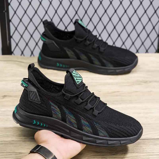 DAZZLING รองเท้าผ้าใบชาย all-match fly-woven DZ-755 DAZZLING รองเท้าผ้าใบชาย all-match fly-woven DZ-755