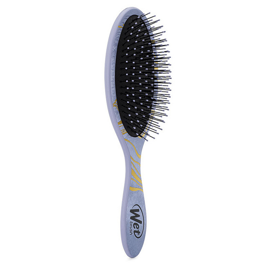 WET BRUSH แปรงหวีผมทรงรี รุ่นเอเลแกน ดิสนีย์ ลายเอเรียล สีม่วงอมเทา