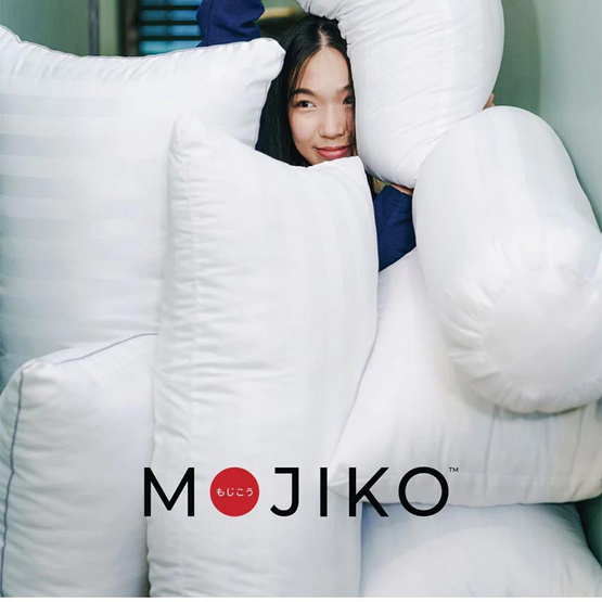 MOJIKOหมอนหนุน+หมอนข้างใยสังเคราะห์100% MOJIKOหมอนหนุน+หมอนข้างใยสังเคราะห์100%