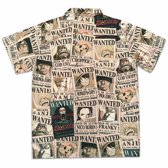 DEXTREME เสื้อเชิ๊ต Hawaii shirt One Piece Wanted