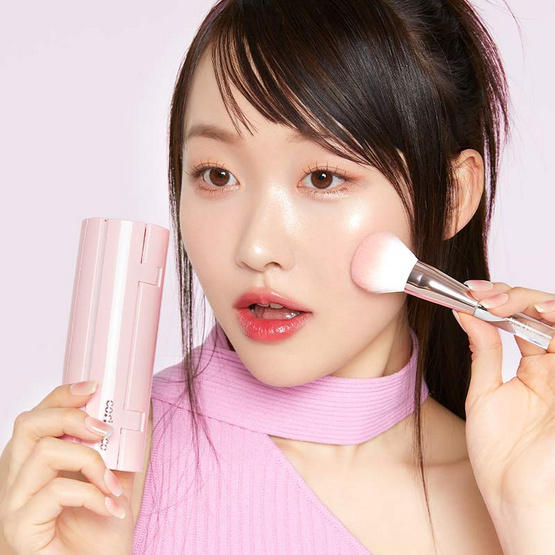 Coringco เซ็ทแปรงแต่งหน้า Pink Roll Make Up Brush Set (6 ชิ้น/ชุด)