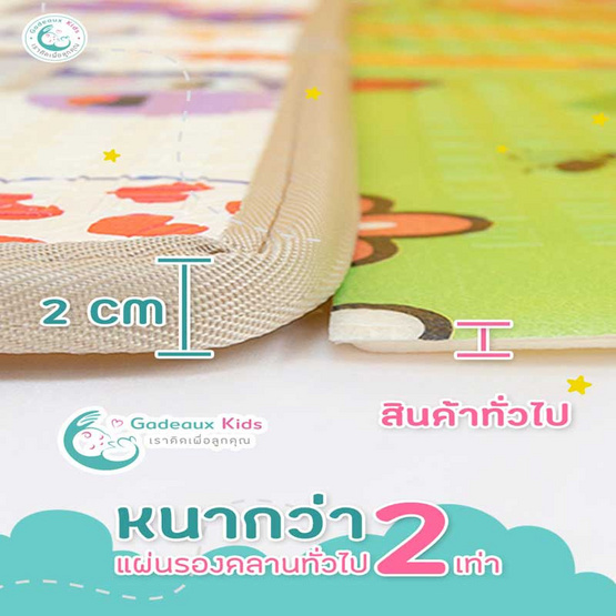 Gadeaux Kids แผ่นรองคลาน ลายน้องปลาวาฬและเกมหาทางออก PM-006