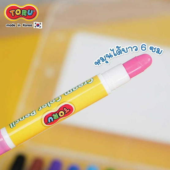 DONG-A ดินสอสีเนื้อครีม 12 สี TORU TR-CREAMCOLOR12