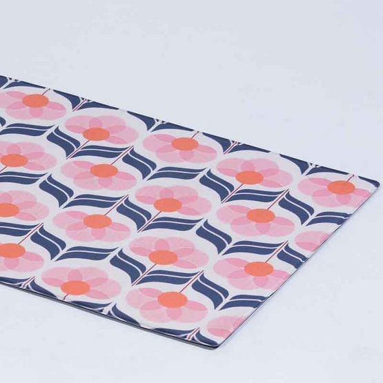 CUSHY พรมกันลื่น PVC MAT 45x75 ซม. ลายดอกไม้