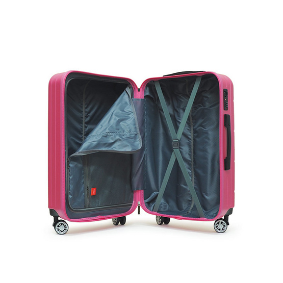 HQ LUGGAGE กระเป๋าเดินทาง ABS 4 ล้อคู่ กุญแจล็อค 3 รหัส รุ่น 8874