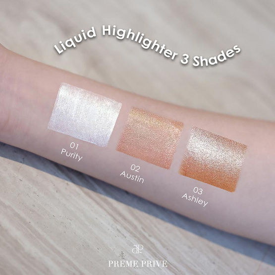 Preme Prive ไฮไลท์แต่งหน้า Silky Liquid Highlighter 3 กรัม