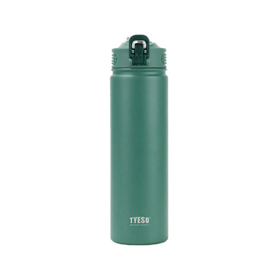 TYESO ขวดน้ำเก็บอุณหภูมิ มีหลอดดูด 750 มล.