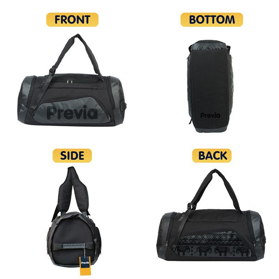 Previa กระเป๋าอเนกประสงค์ carry-on รุ่น PV-02 สีดำ