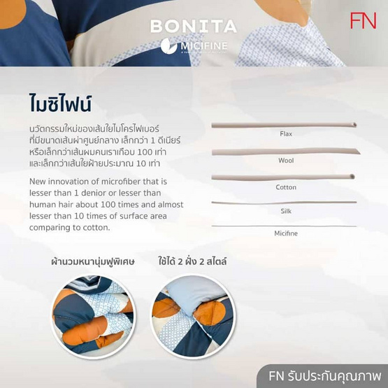 CUSHY ชุดผ้าปูที่นอนพร้อมผ้านวมกันไรฝุ่น ไม่ขุย นุ่มหลับสบาย รุ่น BONITA BEDDING SET