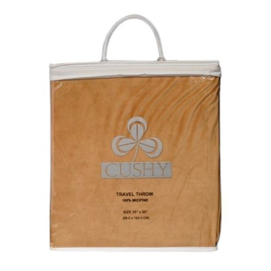 CUSHY ผ้าห่มพกผ้า นุ่มสบาย ขนาด 35x65 นิ้ว รุ่น Travel Throw