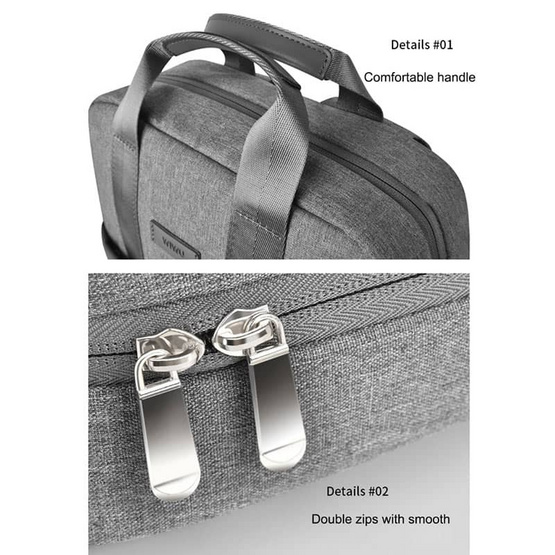 WiWU กระเป๋าเป้สะพายหลัง กันน้ำ รุ่น Minimalist Backpack WiWU กระเป๋าเป้สะพายหลัง กันน้ำ รุ่น Minimalist Backpack