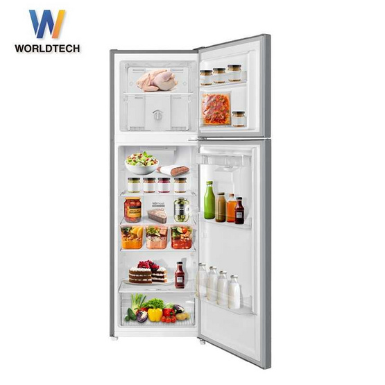 Worldtech ตู้เย็น 2D ขนาด 9 คิว รุ่น WT-MRF-265W_SIL Worldtech ตู้เย็น 2D ขนาด 9 คิว รุ่น WT-MRF-265W_SIL