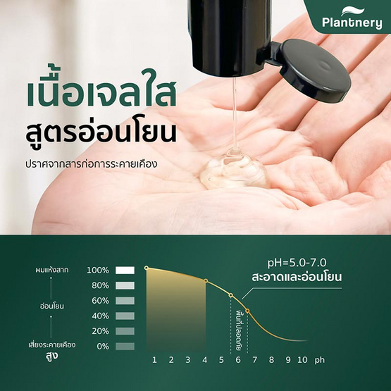 Plantnery แชมพูสำหรับผมขาดหลุดร่วง Black Ginger Anti-Hair Loss Intensive Shampoo 200 กรัม