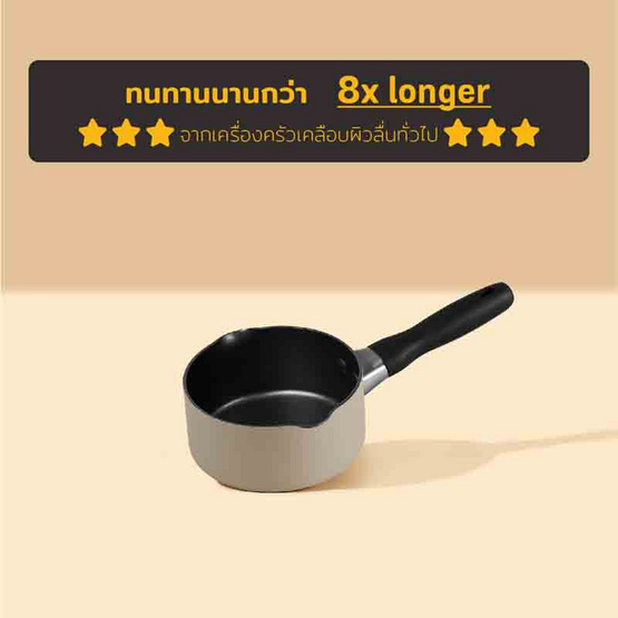 MEYER หม้อมีด้ามจับ ขนาด 14 ซม.0.9 ลิตร Milkpan (13761-TE12)