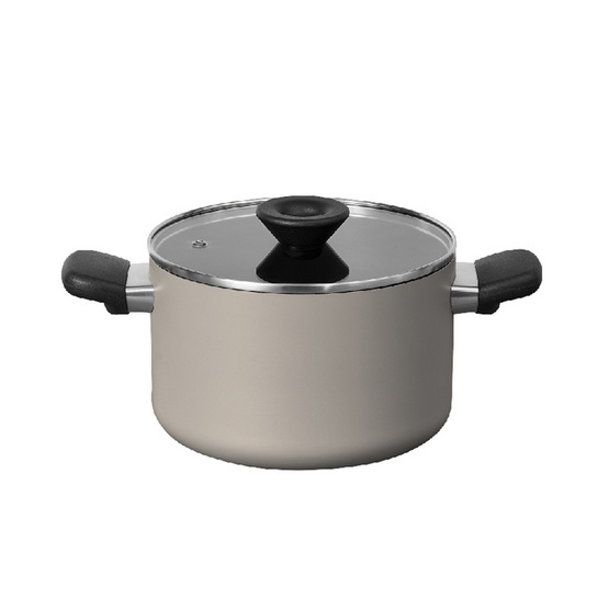 MEYER Bauhaus หม้อต้ม 2 หู ขนาด 20 ซม.3.8 ลิตร พร้อมฝา Stockpot (13768-TE12)