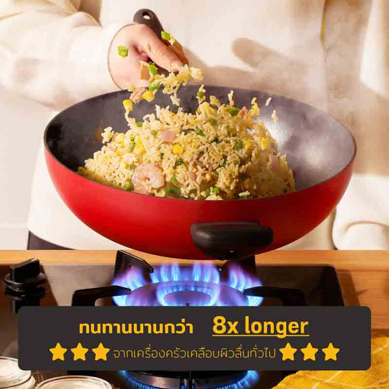 MEYER Bauhaus Induction กระทะผัดทรงลึก ขนาด 30 ซม. Stirfry (14205-TE12)