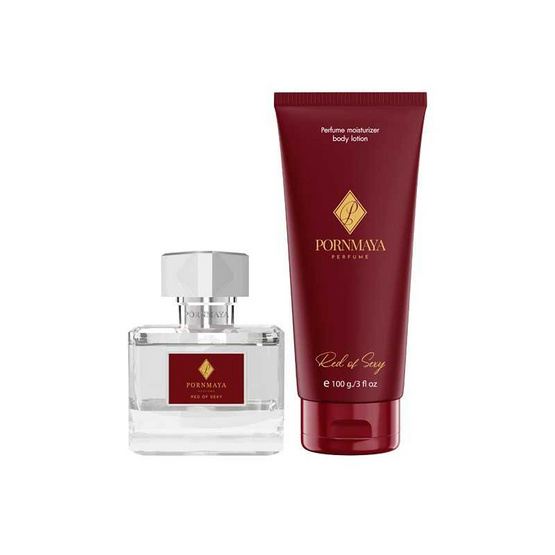 PORNMAYA ชุดเซ็ทน้ำหอม PERFUME กลิ่น RED OF SEXY 30 มล.+LOTION กลิ่น RED OF SEXY 100 กรัม