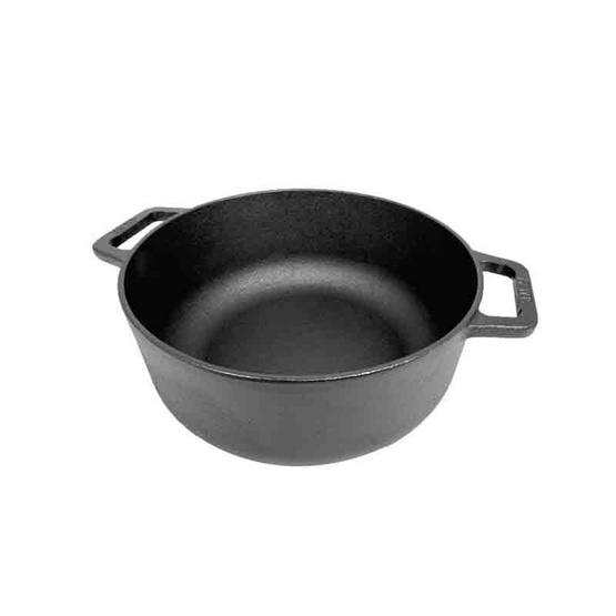 MEYER CAST IRON 20CM หม้อเหล็กหล่อ 2 หู พร้อมฝาแก้ว SAUTEUSE WITH GLASS LID (48240-C)