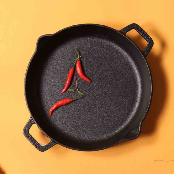 MEYER CAST IRON 26CM กระทะเหล็กหล่อ 2 หู SKILLET 2 SIDE HANDLE (48413-C)