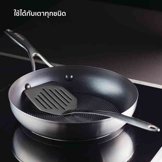 CIRCULON กระทะทอดสเตนเลสสตีลเคลือบผิวลื่น ขนาด 28 ซม. Frypan (70195-T)