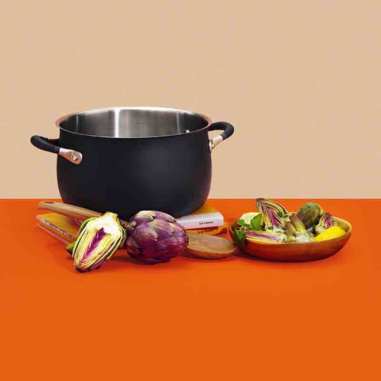 MEYER Accent Stainless Steel หม้อต้มสเตนเลสสตีล 6.2 ลิตร /24 ซม. Stockpot (70614-T)