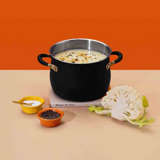 MEYER Accent Stainless Steel หม้อต้มสเตนเลสสตีล 7.6 ลิตร/24 ซม. Stockpot (70615-T)