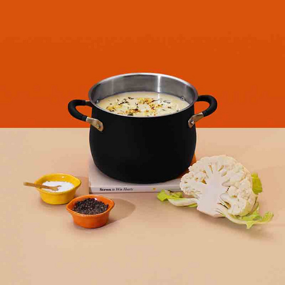 MEYER Accent Stainless Steel หม้อต้มสเตนเลสสตีล 4.7 ลิตร/20 ซม. Stockpot (70621-T)