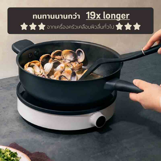 MEYER กระทะเชฟอเนกประสงค์ hard-anodize ขนาด 26 ซม.4.3 ลิตร Chef's pan (85076-TE12)