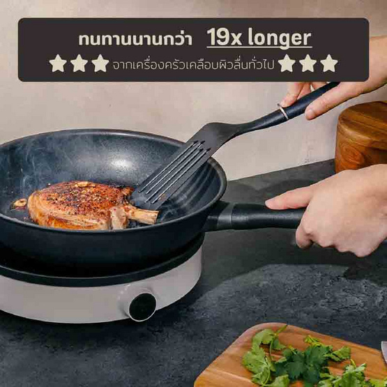 MEYER ชุดกระทะทอด hard-anodize ขนาด 20, 24 ซม. จับคู่ 2 ชิ้น Frypan set (85084-TE12)