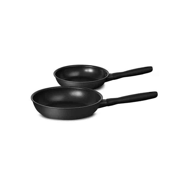 MEYER ชุดกระทะทอด hard-anodize ขนาด 20, 28 ซม. จับคู่ 2 ชิ้น Frypan set (85085-TE12)