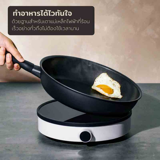 MEYER ชุดกระทะทอด hard-anodize ขนาด 20, 28 ซม. จับคู่ 2 ชิ้น Frypan set (85085-TE12)