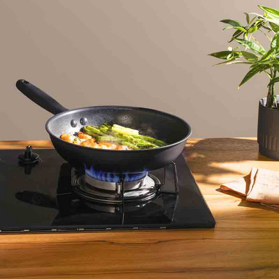 MEYER ชุดกระทะทอด hard-anodize ขนาด 20, 28 ซม. จับคู่ 2 ชิ้น Frypan set (85085-TE12)