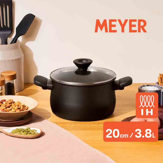 MEYER หม้อต้ม 2 หู ขนาด 20 ซม.3.8 ลิตร พร้อมฝา (85096-TE12)