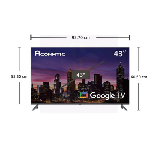 Aconatic ทีวี Google TV 43 นิ้ว FHD LED รุ่น 43HS701AN