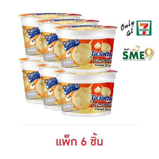 โอพัพ เชค ช็อกโกแลตผสมซีเรียลโอวัลตินไวท์มอลต์ 30 กรัม (แพ็ก 6 ชิ้น)