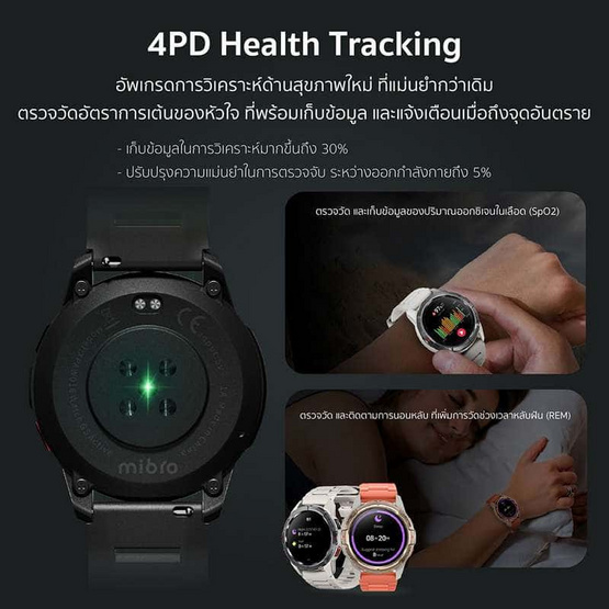 Mibro นาฬิกาสมาร์ทวอทช์ GPS รุ่น GS Active