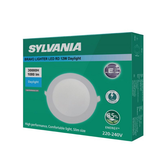 SYLVANIA ดาวน์ไลท์ฝังฝ้า BRAVO LIGHTER LED RD 12W แสงขาว