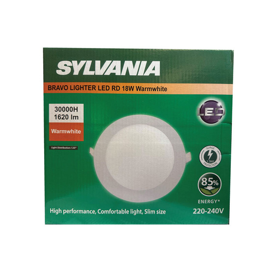 SYLVANIA ดาวน์ไลท์ฝังฝ้า BRAVO LIGHTER LED RD 18W แสงขาว