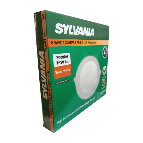 SYLVANIA ดาวน์ไลท์ฝังฝ้า BRAVO LIGHTER LED RD 18W แสงขาว