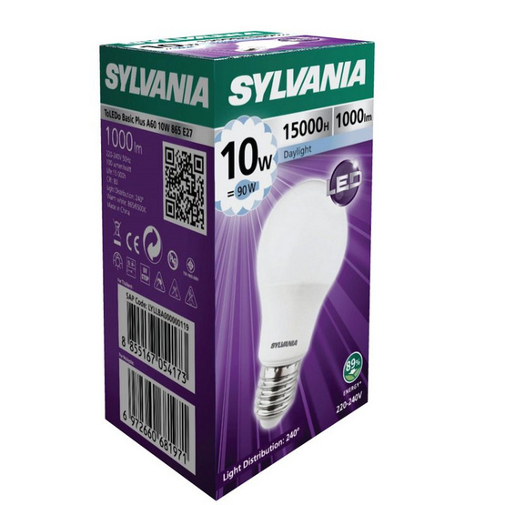 SYLVANIA หลอดไฟ LED ToLEDo Basic Plus A60 10W ขั้ว E27 DL