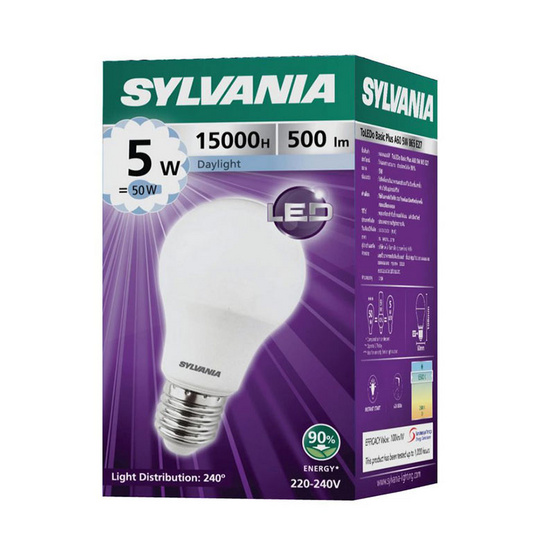 SYLVANIA หลอดไฟ LEDToLEDo Basic Plus A60 5W ขั้ว E27 DL